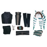 The Mando S2 Ahsoka Tano Top Pants Suit Cosplay Costume Halloween Carnival Outfit