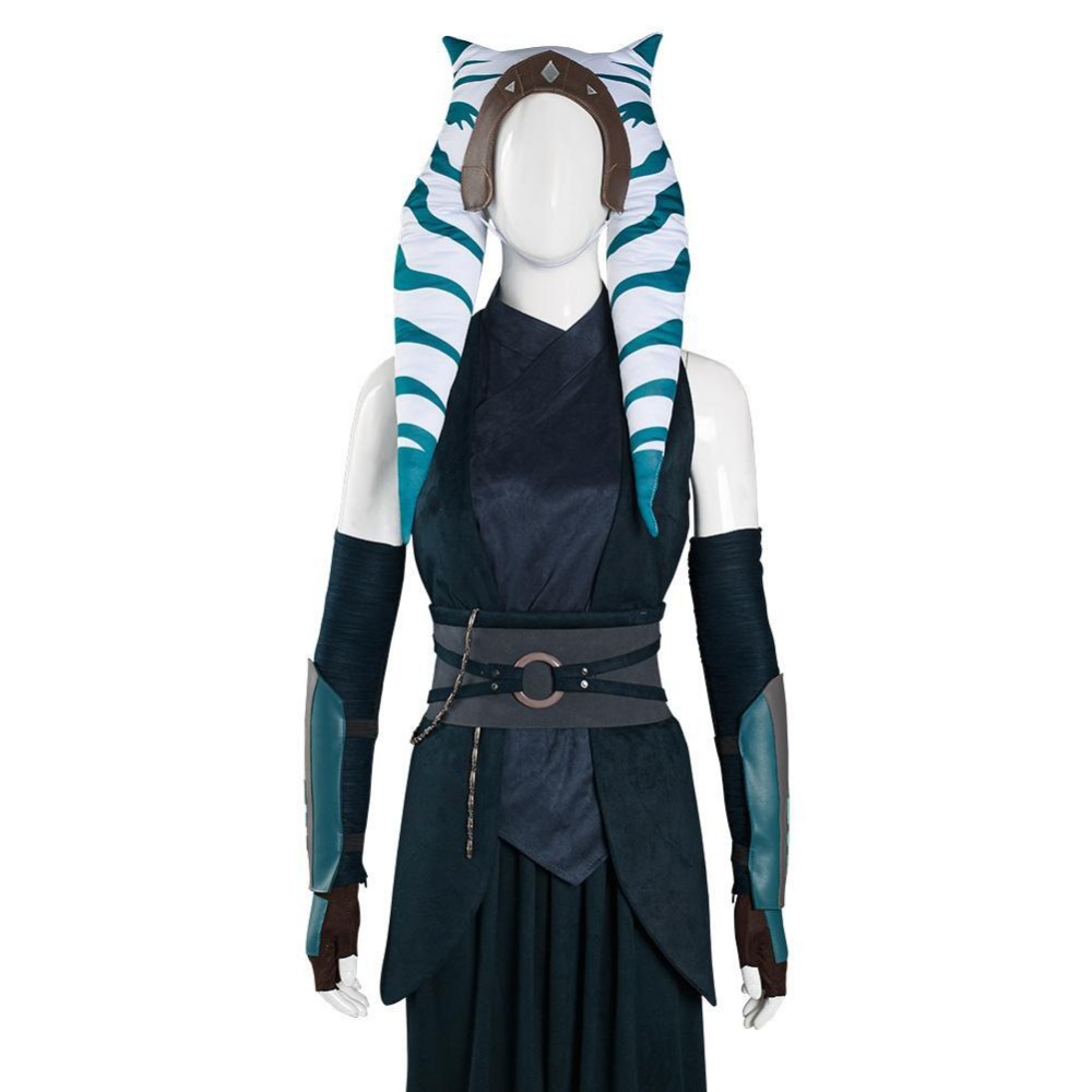 The Mando S2 Ahsoka Tano Top Pants Suit Cosplay Costume Halloween Carnival Outfit