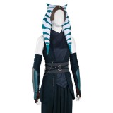 The Mando S2 Ahsoka Tano Top Pants Suit Cosplay Costume Halloween Carnival Outfit