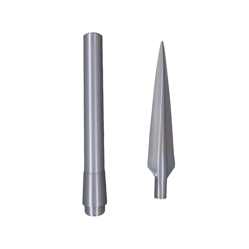Accessoires de costume de cosplay de lance en argent mandalorien pour Halloween et carnaval
