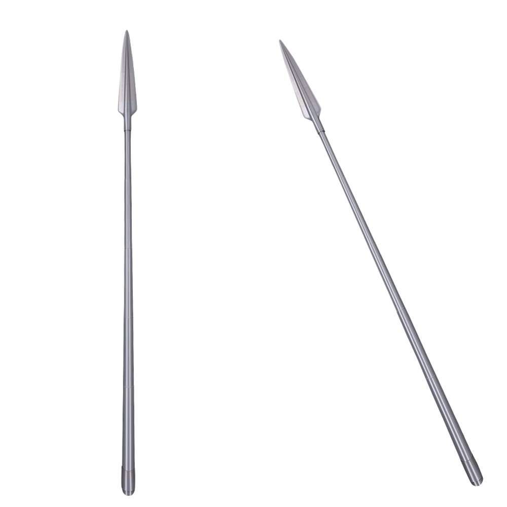 Accessoires de costume de cosplay de lance en argent mandalorien pour Halloween et carnaval