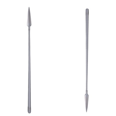 Accessoires de costume de cosplay de lance en argent mandalorien pour Halloween et carnaval