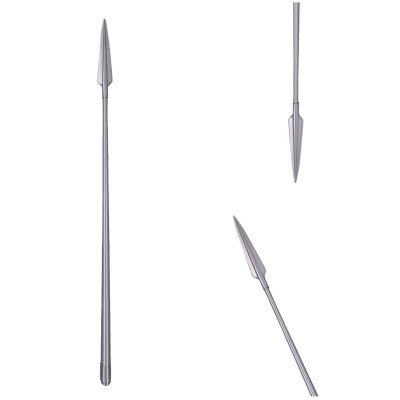 Accessoires de costume de cosplay de lance en argent mandalorien pour Halloween et carnaval