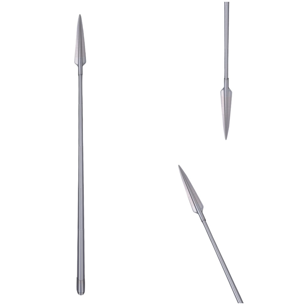 Accessoires de costume de cosplay de lance en argent mandalorien pour Halloween et carnaval