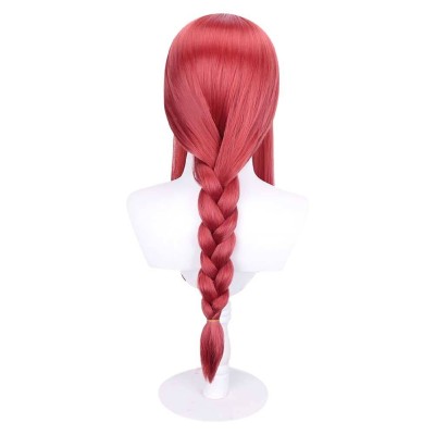 Perruque Makima en cheveux synthétiques résistants, accessoires de costume de cosplay pour Halloween et carnaval