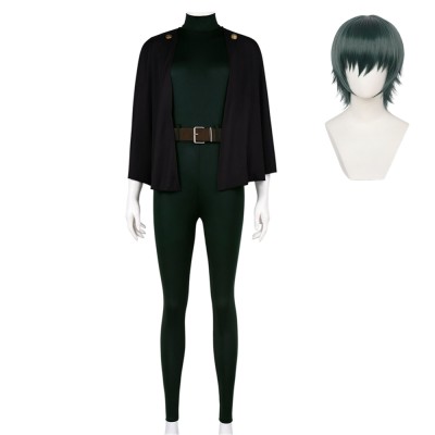 Maki Zenin Women Green Cosplay Costume Halloween Carnival Outfit