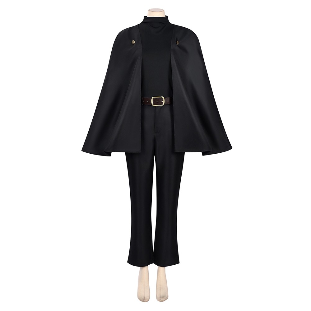Maki Zenin Women Black Cape Style Cosplay Costume Halloween Carnival Outfit