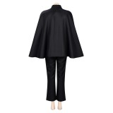 Maki Zenin Women Black Cape Style Cosplay Costume Halloween Carnival Outfit