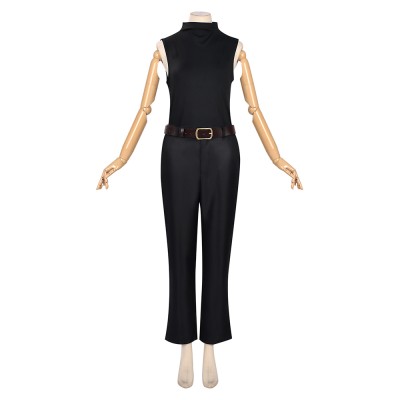 Maki Zenin Women Black Cape Style Cosplay Costume Halloween Carnival Outfit