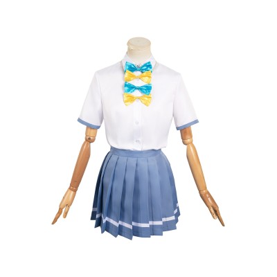 Makeine : Trop de héroïnes perdantes ! Costume de cosplay de l'uniforme bleu d'Anna Yanami pour Halloween et carnaval