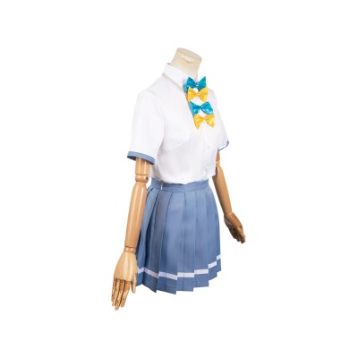 Makeine : Trop de héroïnes perdantes ! Costume de cosplay de l'uniforme bleu d'Anna Yanami pour Halloween et carnaval