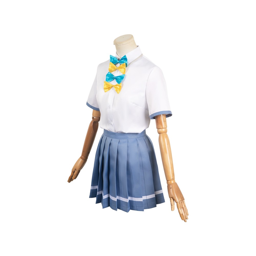 Makeine : Trop de héroïnes perdantes ! Costume de cosplay de l'uniforme bleu d'Anna Yanami pour Halloween et carnaval