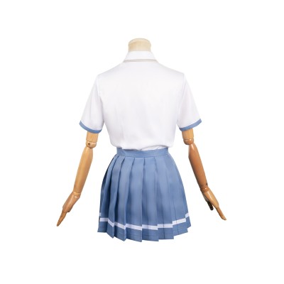 Makeine : Trop de héroïnes perdantes ! Costume de cosplay de l'uniforme bleu d'Anna Yanami pour Halloween et carnaval