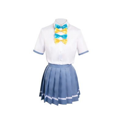 Makeine : Trop de héroïnes perdantes ! Costume de cosplay de l'uniforme bleu d'Anna Yanami pour Halloween et carnaval