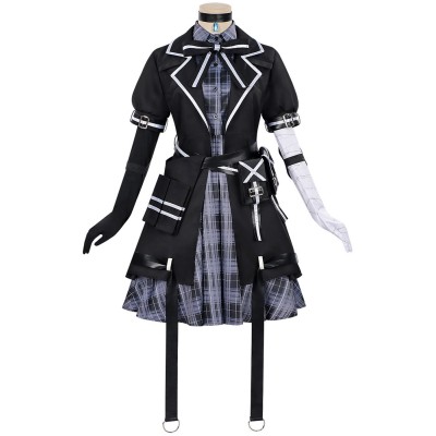 Magical Girl Witch Trials Tachibana Sherry Black Uniform Cosplay Costume Halloween Carnival Outfit
