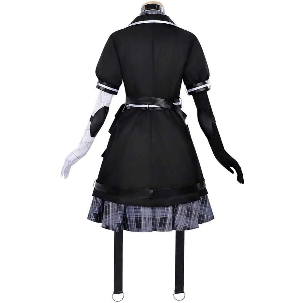 Costume de cosplay de la sorcière Magical Girl Tachibana Sherry en uniforme noir pour Halloween et carnaval