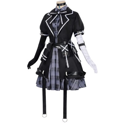 Costume de cosplay de la sorcière Magical Girl Tachibana Sherry en uniforme noir pour Halloween et carnaval