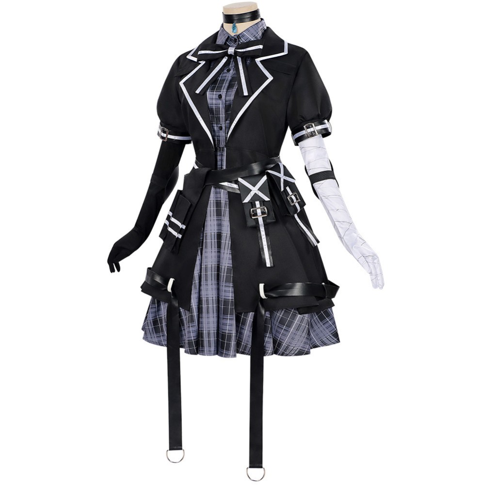 Costume de cosplay de la sorcière Magical Girl Tachibana Sherry en uniforme noir pour Halloween et carnaval