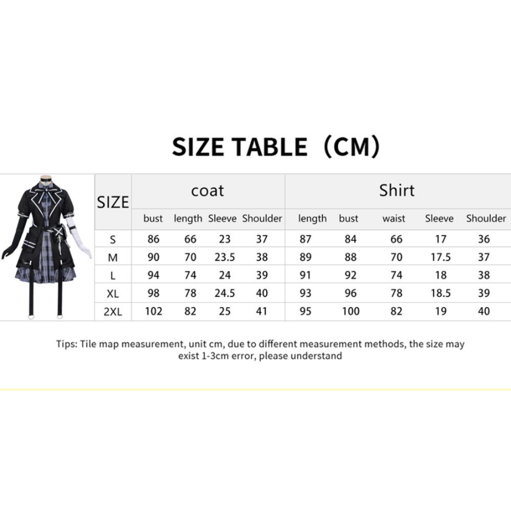 Costume de cosplay de la sorcière Magical Girl Tachibana Sherry en uniforme noir pour Halloween et carnaval
