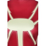 Madam Web Women Red Printed Dress Suit Cosplay Costume Halloween Carnival Outfit