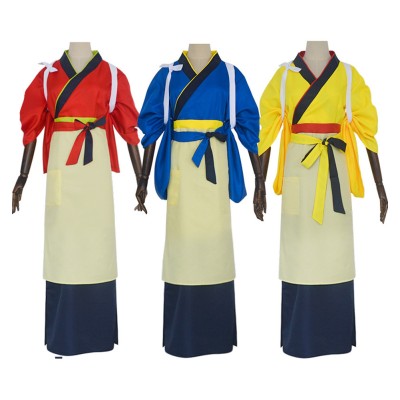 Lycoris Recoil Women Kimono 3 Color Cosplay Costume Halloween Carnival Outfit