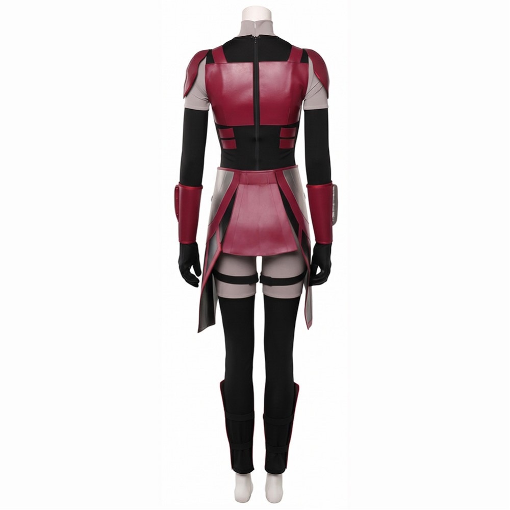 Luke Castellan Women Red Cosplay Costume Halloween Carnival Outfit