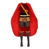 Luffy Elbaf Arc Costume de Cosplay Rouge Tenue d'Halloween Carnaval