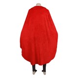 Luffy Elbaf Arc Costume de Cosplay Rouge Tenue d'Halloween Carnaval