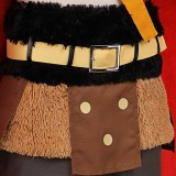 Luffy Elbaf Arc Costume de Cosplay Rouge Tenue d'Halloween Carnaval