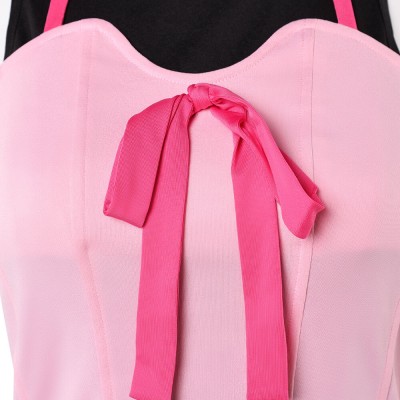Lucy Steel Women Pink Cosplay Costume Halloween Carnival Outfit