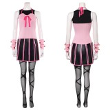 Lucy Steel Women Pink Cosplay Costume Halloween Carnival Outfit