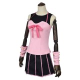 Lucy Steel Women Pink Dress Cosplay Costume Halloween Carnival