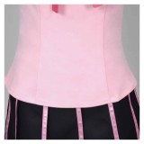Lucy Steel Women Pink Dress Cosplay Costume Halloween Carnival