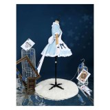LoveLive Muse Blue Lolita Dress Party Cosplay Costume Halloween Carnival
