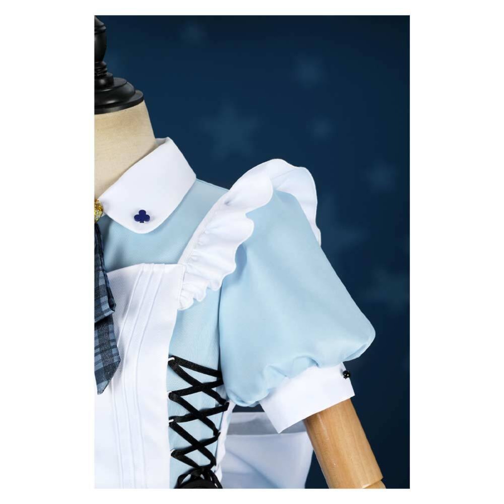 LoveLive Muse Blue Lolita Dress Party Cosplay Costume Halloween Carnival
