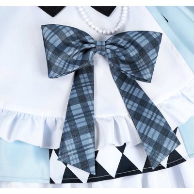 LoveLive Muse Blue Lolita Dress Party Cosplay Costume Halloween Carnival