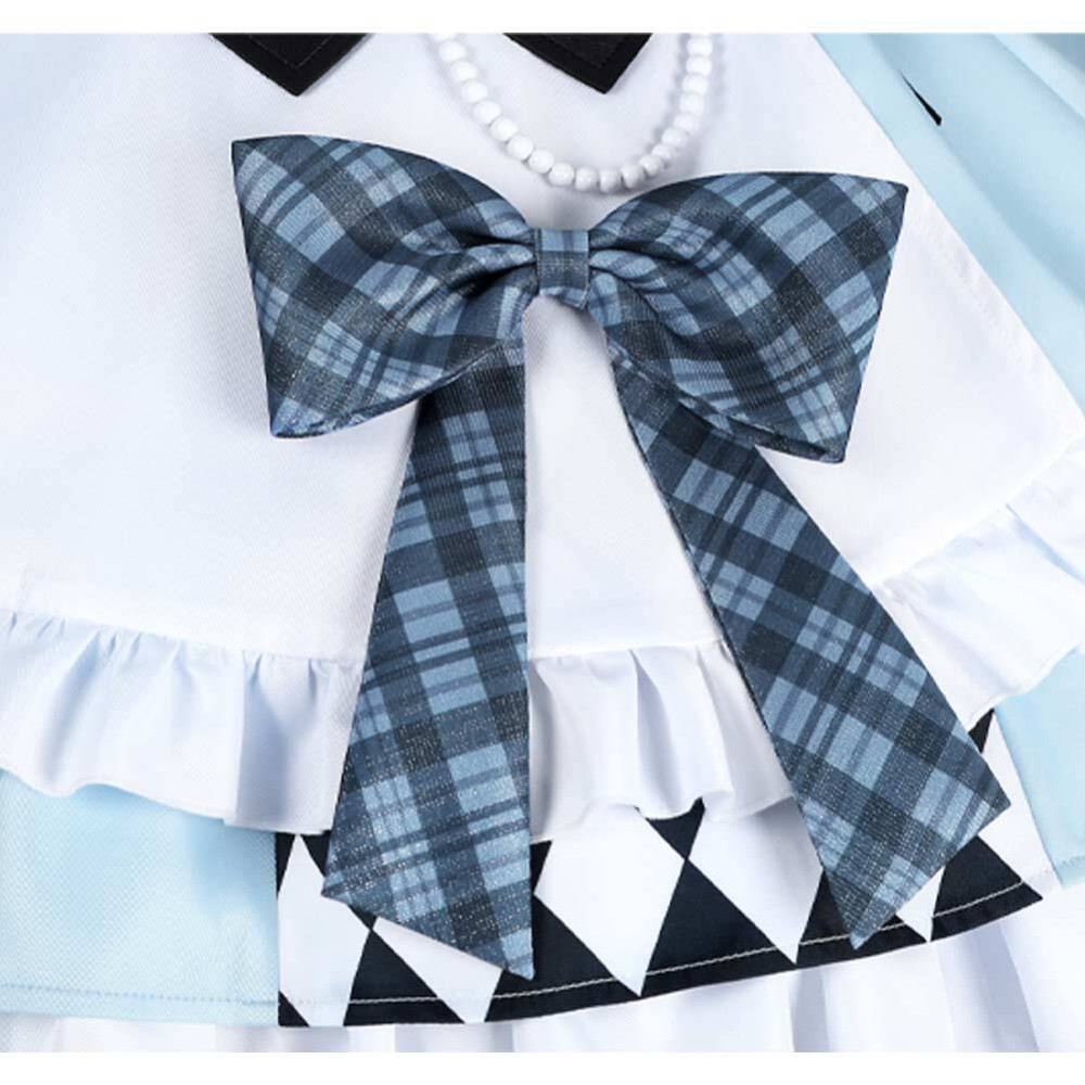 LoveLive Muse Blue Lolita Dress Party Cosplay Costume Halloween Carnival