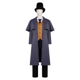 Lord of Mysteries Klein Moretti Blue Trench Coat Set Cosplay Costume Halloween Carnival Outfit