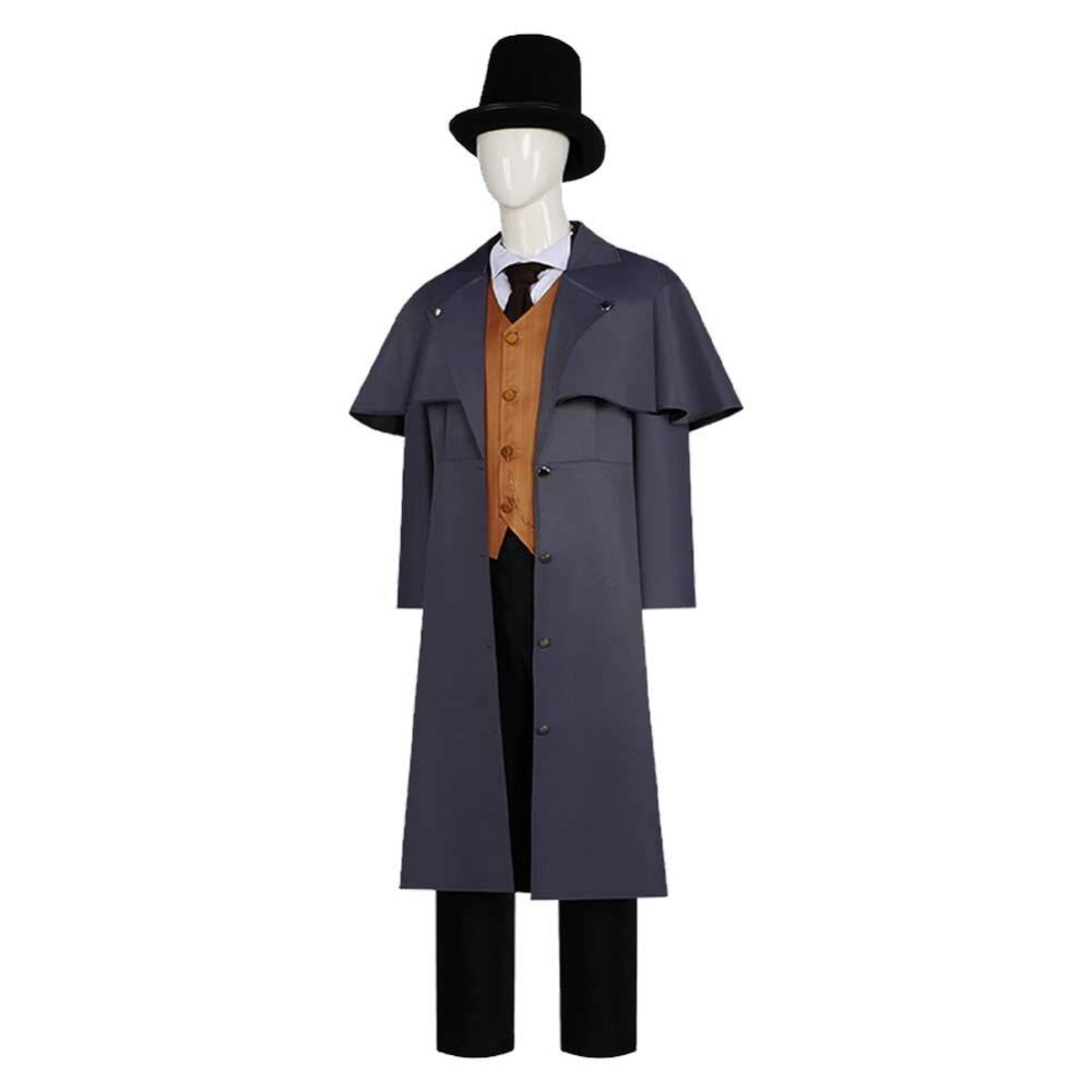 Lord of Mysteries Klein Moretti Blue Trench Coat Set Cosplay Costume Halloween Carnival Outfit