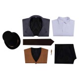 Lord of Mysteries Klein Moretti Blue Trench Coat Set Cosplay Costume Halloween Carnival Outfit