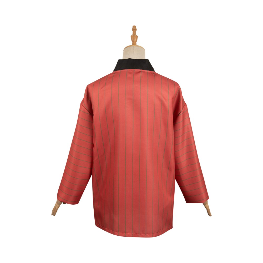 Look Back 2024 Kyoumoto Red Striped Coat Suit Cosplay Costume Halloween Carnival Outfit