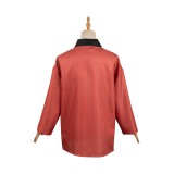 Look Back 2024 Kyoumoto Red Striped Coat Suit Cosplay Costume Halloween Carnival Outfit