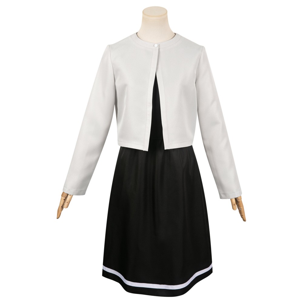 Regardez en arrière 2024 Ayumu Fujino Ensemble de robe pour femmes Costume de cosplay Tenue de carnaval d'Halloween