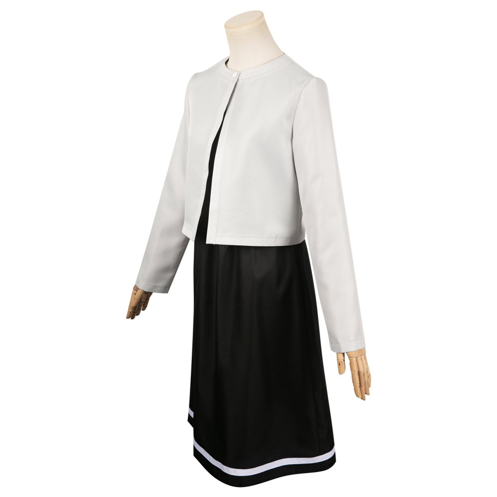 Regardez en arrière 2024 Ayumu Fujino Ensemble de robe pour femmes Costume de cosplay Tenue de carnaval d'Halloween