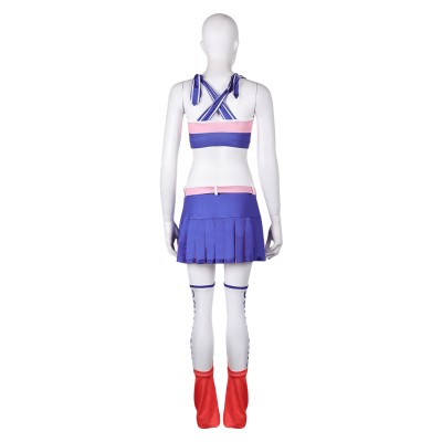 Lollipop Chainsaw: RePop Juliet Purple Cheerleader Dress Cosplay Costume Halloween Carnival Outfit