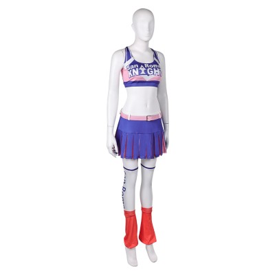 Lollipop Chainsaw: RePop Juliet Purple Cheerleader Dress Cosplay Costume Halloween Carnival Outfit