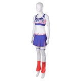 Lollipop Chainsaw: RePop Juliet Purple Cheerleader Dress Cosplay Costume Halloween Carnival Outfit