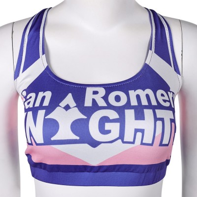 Lollipop Chainsaw: RePop Juliet Purple Cheerleader Dress Cosplay Costume Halloween Carnival Outfit