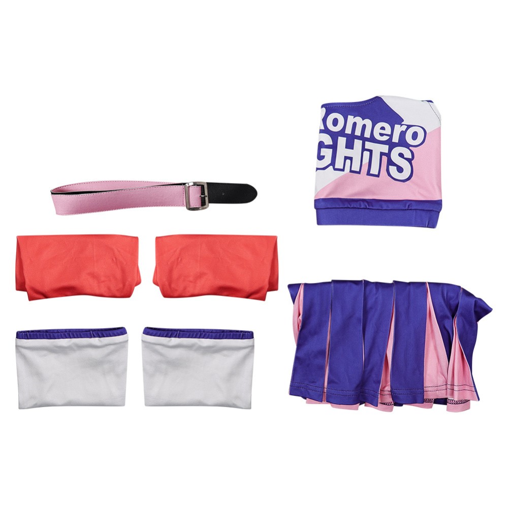 Lollipop Chainsaw: RePop Juliet Purple Cheerleader Dress Cosplay Costume Halloween Carnival Outfit
