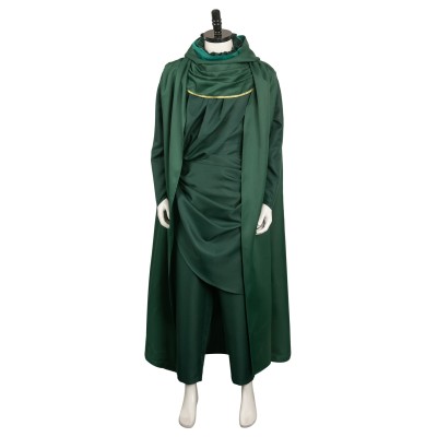 Loki Green Cloak Set Suit Cosplay Costume Halloween Carnival Outfit